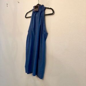 Nanette Lepore Dresses - Halter blue mini dress with pockets. Nanette Lepore Dresses - Halter blue mini dress with pockets.